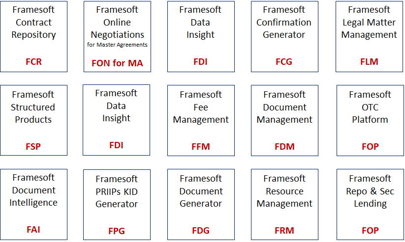 Framesoft AG Software Applications - Products